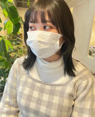 ミディアム 原 菜帆のヘアスタイル