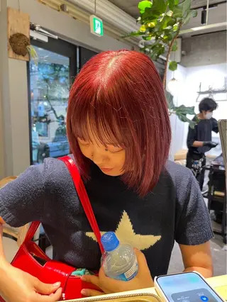 ショート カラー mira🍓★ nailのネイルデザイン