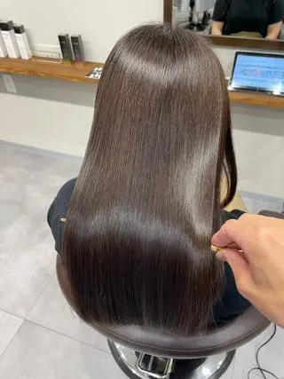 ロング 縮毛矯正、髪質改善／ 松田 龍之介のヘアスタイル