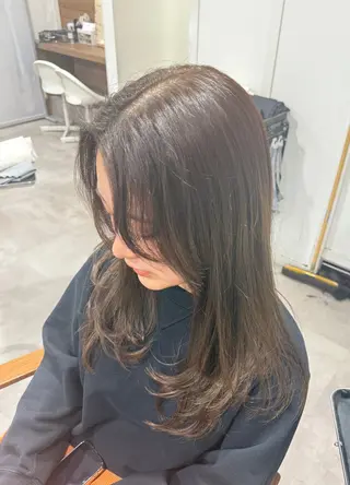 ロング オリーブ🫒レイヤー /平尾/りの‎🤍のヘアスタイル