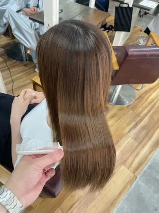 ロング SOYON西大寺店所属・ダブルカラー/ 髪質改善💎安藤のヘアスタイル