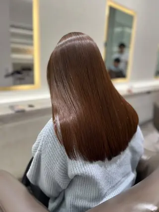 ロング カラー 長谷川 結音のヘアスタイル