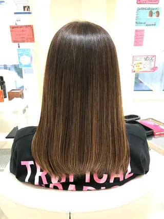 セミロング 艶髪美容師 森田 優貴のヘアスタイル