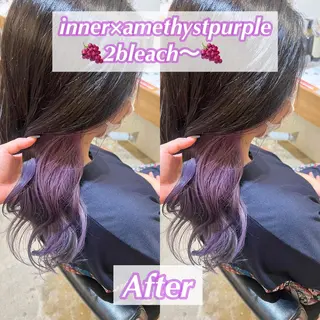 ミディアム カラー Kana 🍋 ハイトーン【高円寺】のヘアスタイル