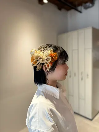 ショート ヘアアレンジ お呼ばれセット🕊️ 高円寺/太田和のヘアスタイル