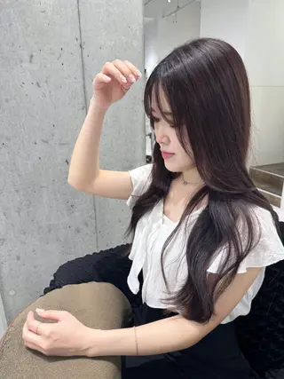 ロング カラー Mana/ハイトー ン/レイヤー/ウルフのヘアスタイル