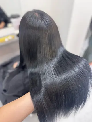 ロング カットカラー🩷 五島桜樫のヘアスタイル
