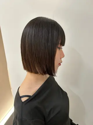 ショート パーマ ブリーチ縮毛矯正 ／髪質改善／KEIのヘアスタイル