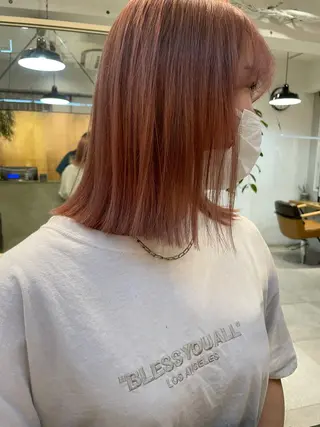 ミディアム 小顔レイヤー×コンパ クトボブ/林隆平のヘアスタイル