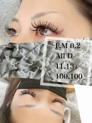 マツエク・マツパ Ema所属・fukue ayanoのマツエク・マツパデザイン