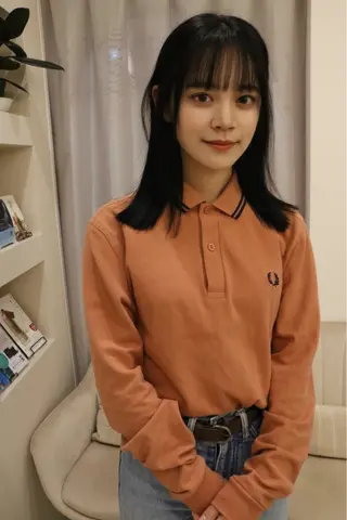 ミディアム カラー 松村 澪里のヘアスタイル