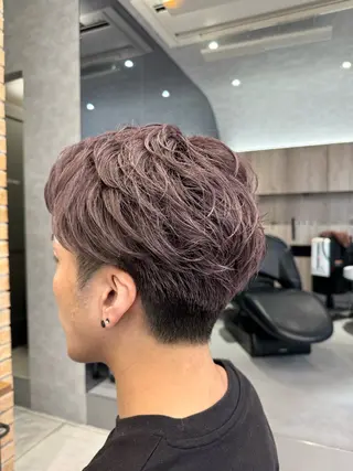 ショート カラー メンズ メンズヘア特化 廣田和也のヘアスタイル