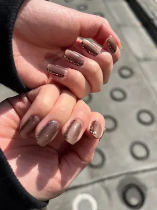 ネイル 個性派ニュアンス nuts nail所属・【池袋】nuts nail　なつみのネイルデザイン