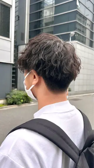 パーマ メンズ green machida所属・暖色・ベージュ♡ nanoha itoのヘアスタイル