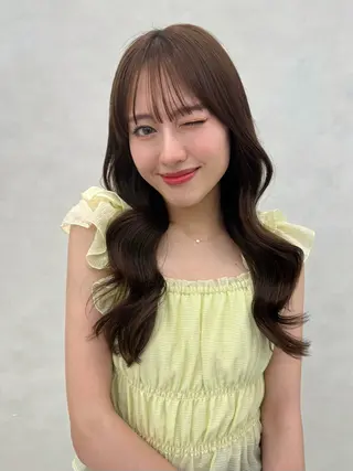 ロング 顔周り🇰🇷韓国 レイヤー/いづみ💞のヘアスタイル