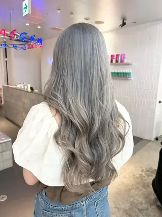 ロング MiRI💜地毛級 エクステ✖似合わせ技のヘアスタイル