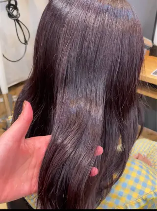 ロング 鎌取/透明感カラー /ボブ/顔まわりのヘアスタイル