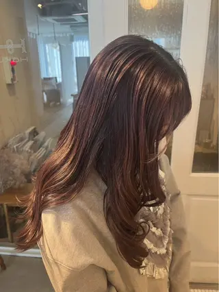 ロング カラー rina/大須/ 暖色カラーのヘアスタイル
