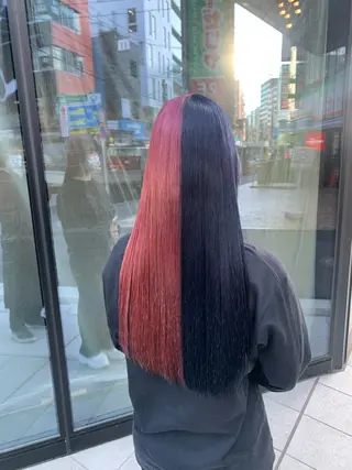 ロング カラー ハイトーン/メンズ/ ウルフ特化   小松のヘアスタイル