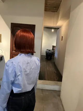 ミディアム カラー 前川 華恋 / room3のヘアスタイル