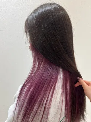 ロング カラー DC カラーモデルのヘアスタイル