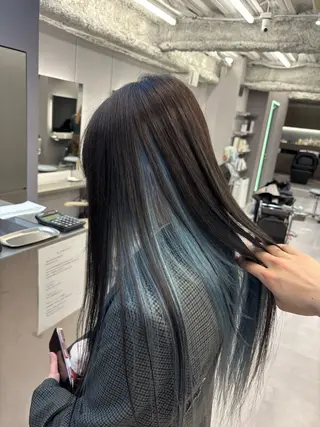 ロング カラー 名古屋/デザイン/ ブリーチ/松井亮磨のヘアスタイル