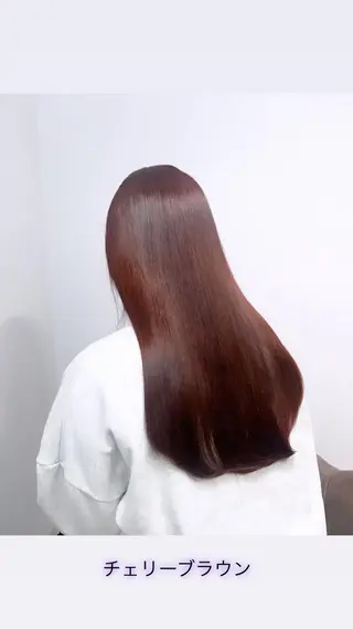 ロング カラー JIN/暖色カラー /髪質改善/艶髪のヘアスタイル