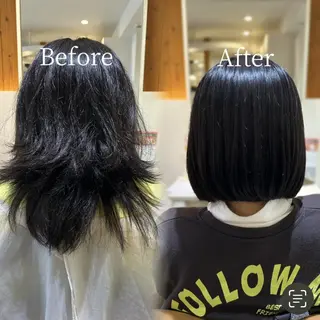 ミディアム Halo/長居美容室 ショート/ROKIのヘアスタイル