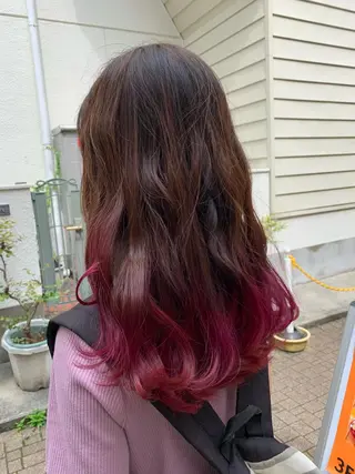 セミロング カラー パーマ ヘアアレンジ ネイル マツエク・マツパ nico  原宿所属・nico【代表】 市川　拓也のヘアスタイル