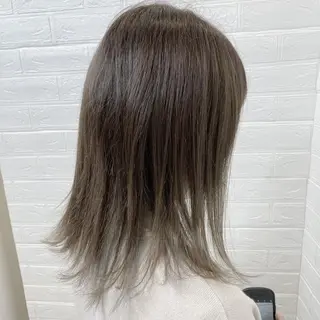 ミディアム カラー 黒川 真伍のヘアスタイル