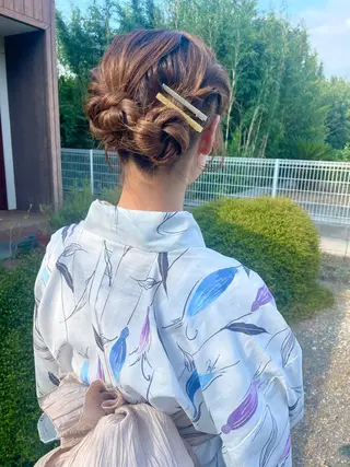 ヘアアレンジ 暖色/透明感カラー /nanami🌼のヘアスタイル