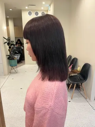 ミディアム Belle 並木通り店所属・rena/ パーマ/カラーのヘアスタイル