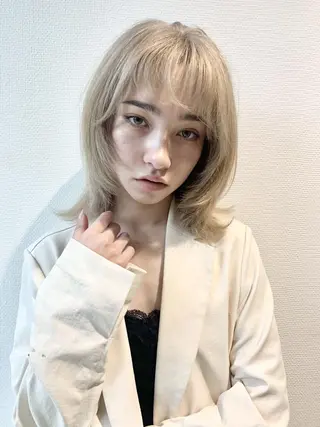 セミロング ダブルカラー/ -KOKO-本八幡のヘアスタイル