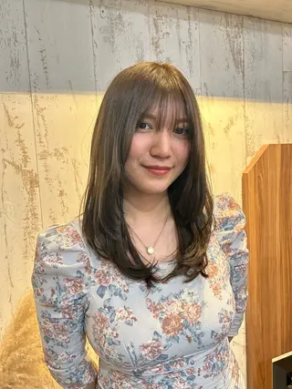 ミディアム 暗めモテカラー 🫧ruko🌿銀座のヘアスタイル