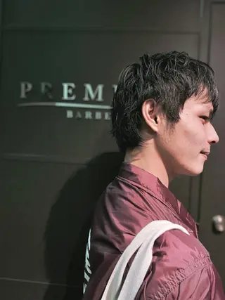 ミディアム メンズ HIROGINZA ヒロ銀座 青山所属・マツオ リュウホウ🐉のヘアスタイル