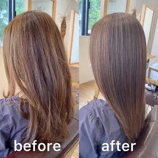 ミディアム カラー KIZU 髪質改善 オカルト怪談のヘアスタイル