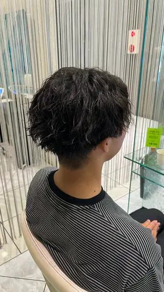 パーマ メンズ 透明感/ハイトーン Anna💖のヘアスタイル