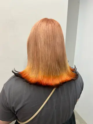 セミロング カラー ROCCOeast Rukaのヘアスタイル