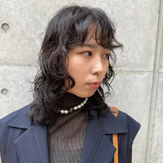 ミディアム パーマ GOTODAY Nu茶屋町店所属・池田 充のヘアスタイル