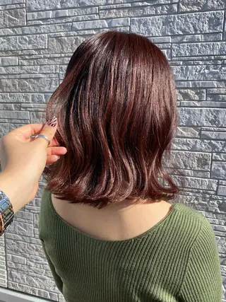 ミディアム カラー ✴︎ヒラガカナ✴︎ ECLAT HAIRのヘアスタイル