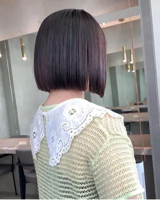ミディアム 💖ボブ/髪質改善 顔周りレイヤー/ユイのヘアスタイル