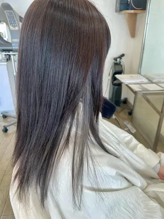ロング カラー ヤマウチ  ヒデキのヘアスタイル