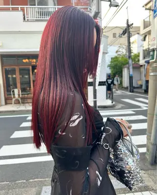 ロング レイヤーパーマ🪐 伽羅のヘアスタイル