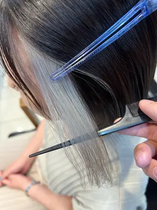 ミディアム カラー daiki 原宿のヘアスタイル