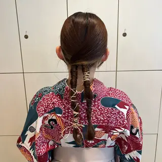 ロング ヘアアレンジ SALOWIN川崎WEST店所属・🌷川崎/アレンジ/ 暖色ボブ/コトネ🌷のヘアスタイル