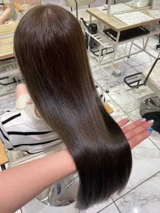 ロング 透明感カラー/ 縮毛矯正/ユイ☆彡のヘアスタイル