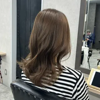 ミディアム カラー いなみね はるきのヘアスタイル