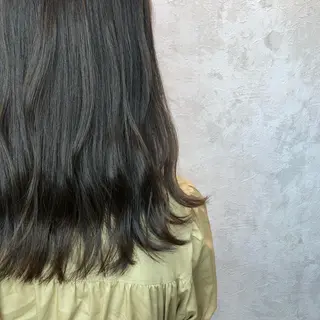 セミロング かめい りなのヘアスタイル