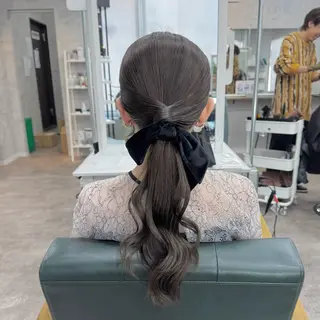 ロング ヘアアレンジ JUNSHIN🦋 ヘアセット／カラーのヘアスタイル