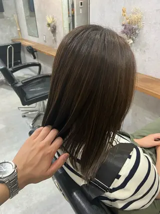 ミディアム カラー パーマ特化美容師 佐藤壮流のヘアスタイル